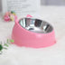 Double Bowl Stainless Steel Dog Bowl - Non-Tip, Cartoon Design, Water & Food Feeder for Cats & Dogs - Minihomy