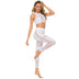 Black Mesh Leggings Women Pant High Waist Legging Fitness - Minihomy