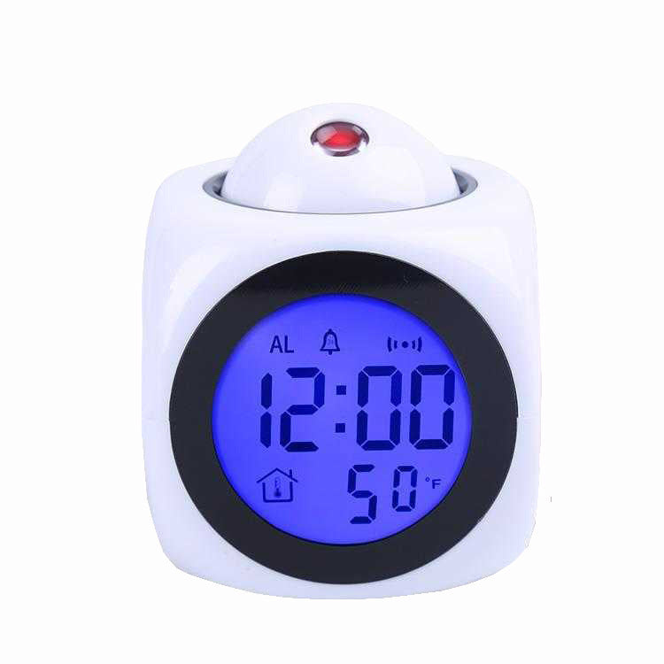 LED Projection Alarm Clock Voice Report Clock - Minihomy