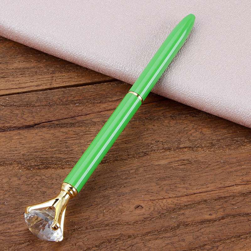 Metal Ballpoint Pen Student Gift Diamond Ballpoint Pen Creative Crystal Advertising Pen - Minihomy