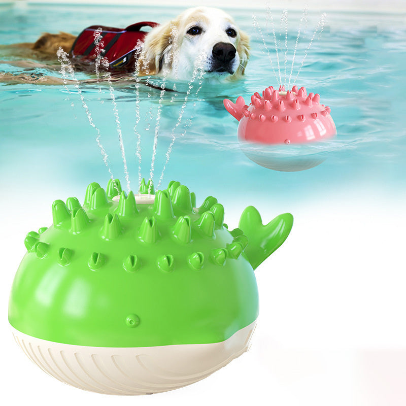 Pets Supplies Factory Amazon Hot Summer Electric Water Floating Swimming Pet Bathing Water Spray Dog Toy - Minihomy