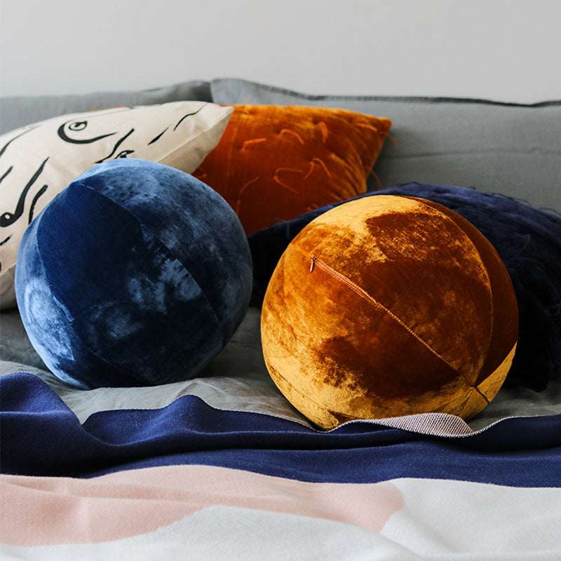 Homemade Velvet Spherical Soft Sculpture Pillow Sofa Decoration - Minihomy