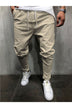 Men's Pants Solid Color Cropped Pants With Elastic Band - Minihomy