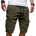 Men Casual Jogger Sports Cargo Shorts Military Combat Workout Gym Trousers - Minihomy