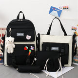 Korean Harajuku Canvas Backpack for Women