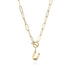 Letter Necklace Real Gold Plated Trend Hip Hop Necklace - Minihomy