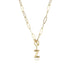 Letter Necklace Real Gold Plated Trend Hip Hop Necklace - Minihomy