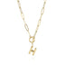 Letter Necklace Real Gold Plated Trend Hip Hop Necklace - Minihomy