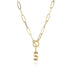 Letter Necklace Real Gold Plated Trend Hip Hop Necklace - Minihomy