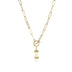 Letter Necklace Real Gold Plated Trend Hip Hop Necklace - Minihomy