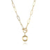 Letter Necklace Real Gold Plated Trend Hip Hop Necklace - Minihomy