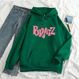 Letter Print Hoodie Unisex Sweatshirt Student Long Sleeve Hoodie - Minihomy