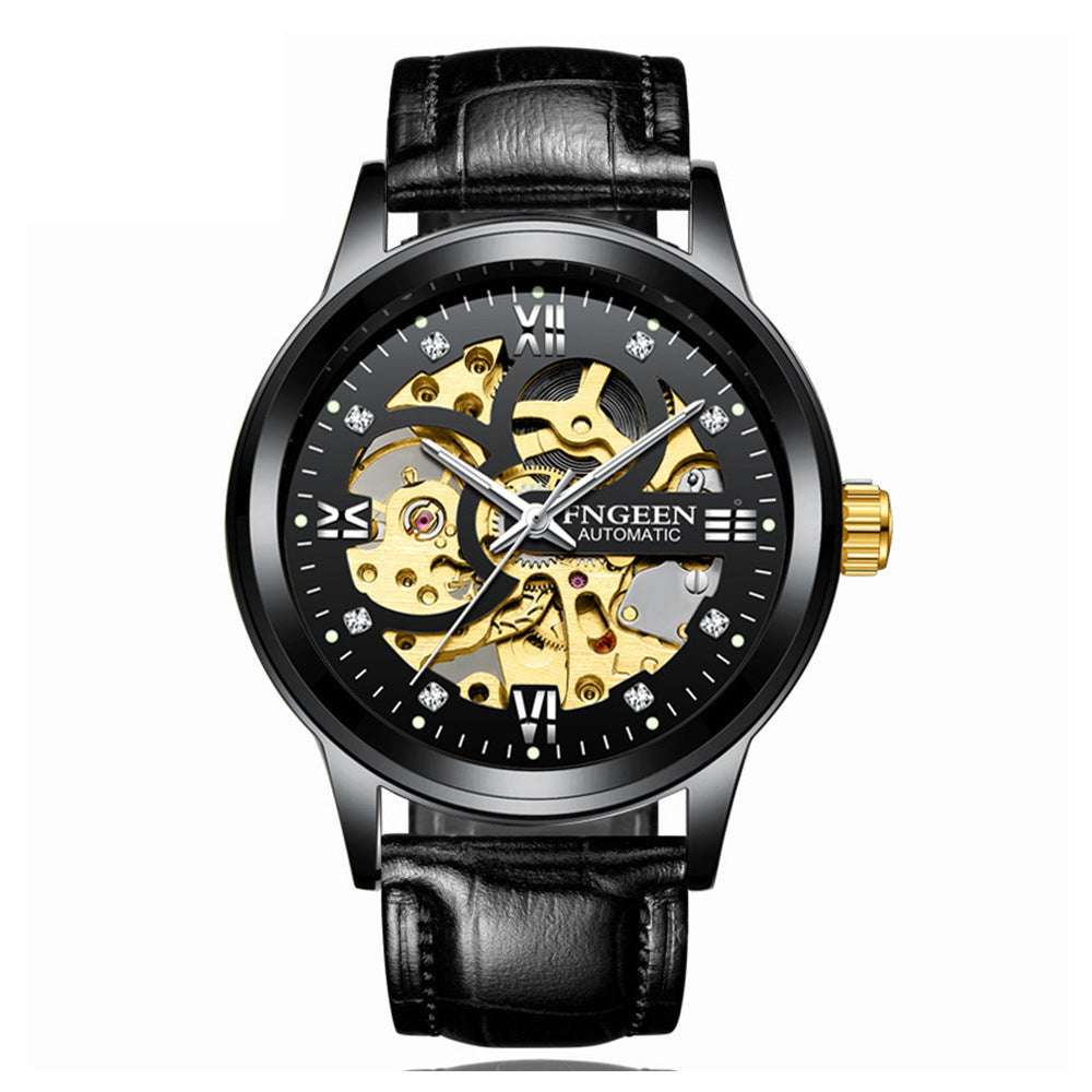 Fashion Luxury Luminous Waterproof Steel Band Mechanical Watch - Minihomy