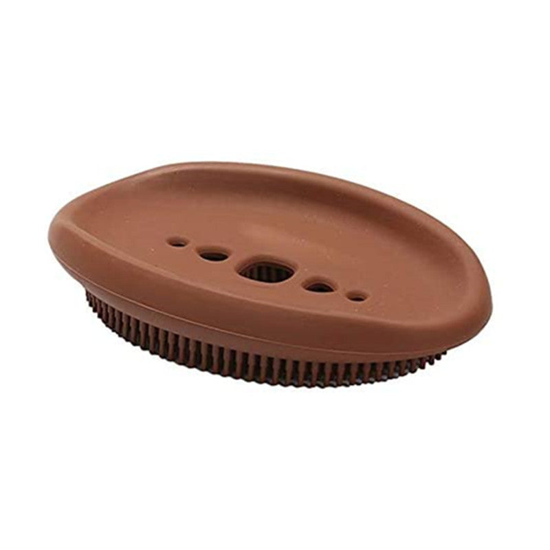 Double-Sided Silicone Soap Holder Box | Multifunctional Bathroom & Kitchen Dish Brush Storage - Minihomy