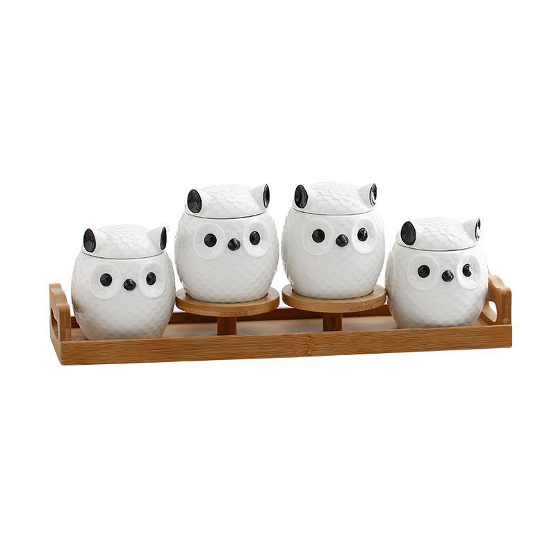 Household Ceramic Kitchen Spice Box Set - Minihomy