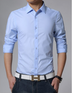 Business Shirt Candy Color Men's Casual Long-Sleeved Shirt - Minihomy