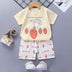 Children's Short-Sleeved Suit - Cotton Baby Summer Clothes - Minihomy