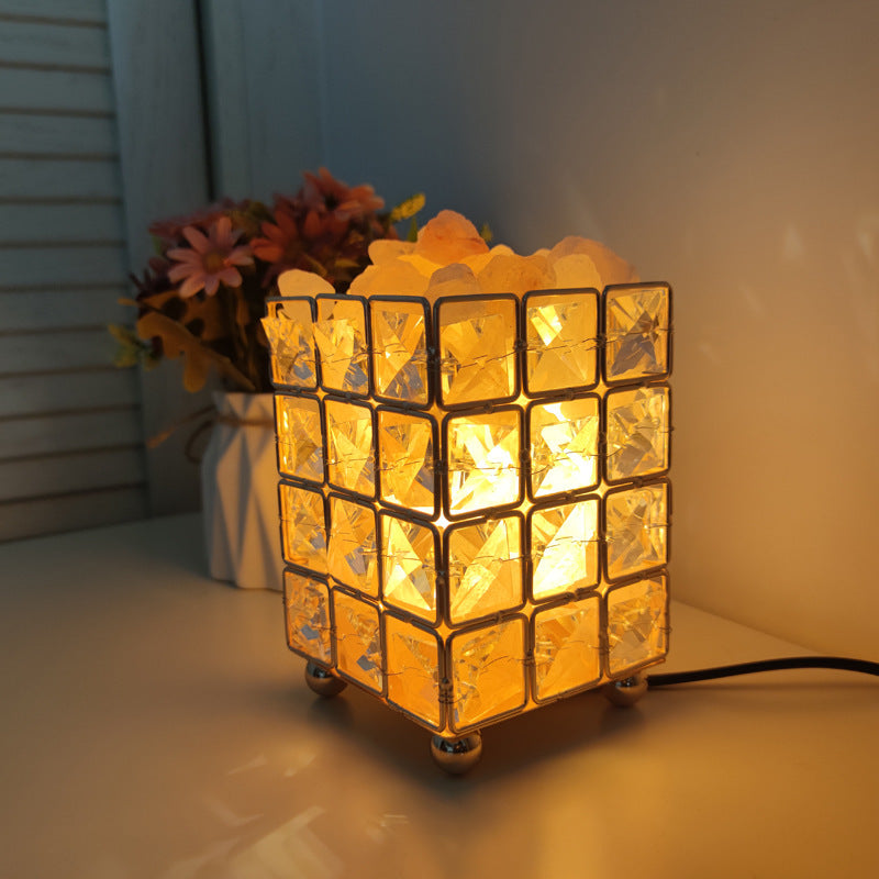 Cute Mini Crystal Table Lamp - Modern LED Nightlight for Bedroom & Desk Decor - Minihomy