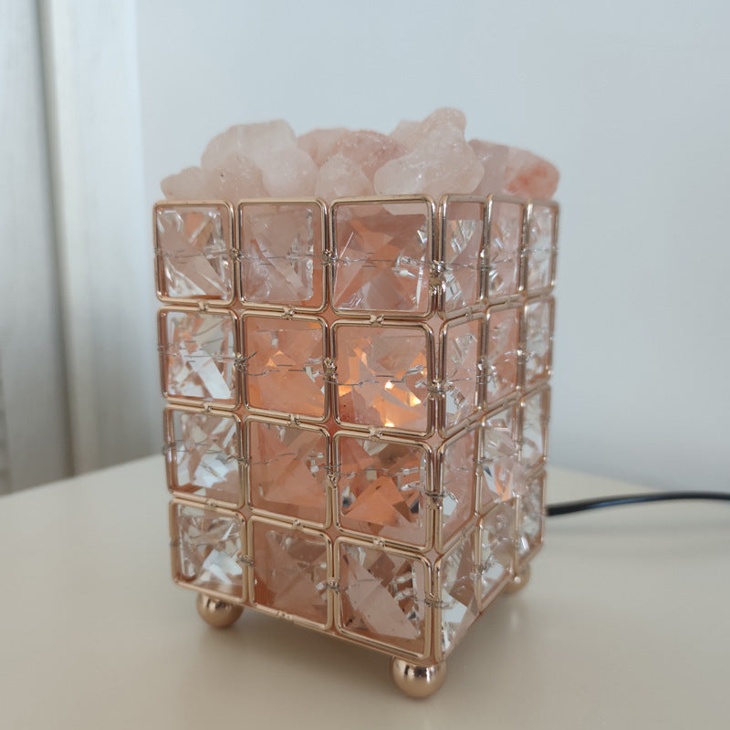 Cute Mini Crystal Table Lamp - Modern LED Nightlight for Bedroom & Desk Decor - Minihomy