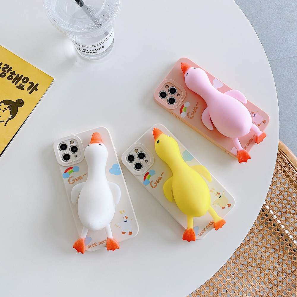 Cartoon All-Inclusive Mobile Phone Case with Straight Side - Compatible with Apple Devices - Minihomy