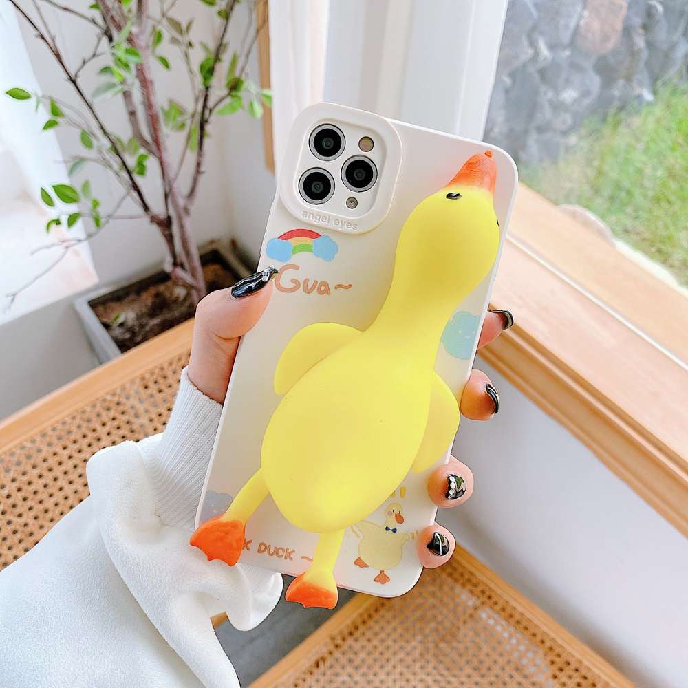 Cartoon All-Inclusive Mobile Phone Case with Straight Side - Compatible with Apple Devices - Minihomy