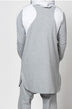 Mens Colorblock Robe Muslim Zip Pocket Sweatshirt - Minihomy