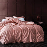 Double Bed Simple Color Four-piece Bed Sheet - Minihomy