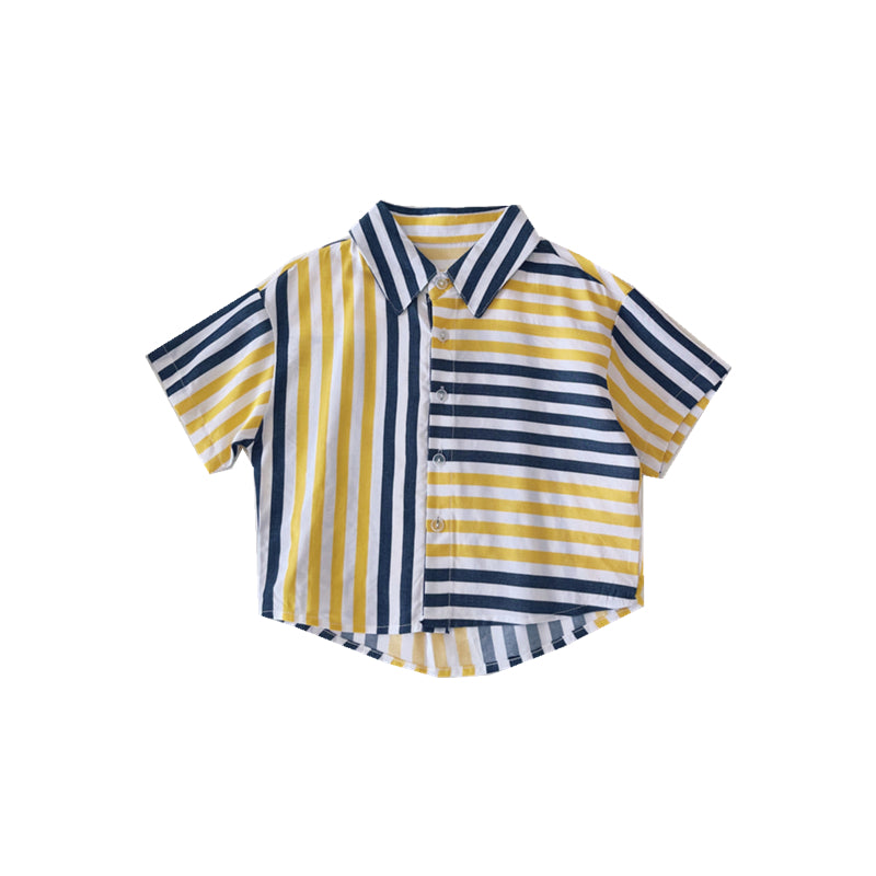 Boys' Summer Children's Short-Sleeved Shirts and Children's Tops - Minihomy