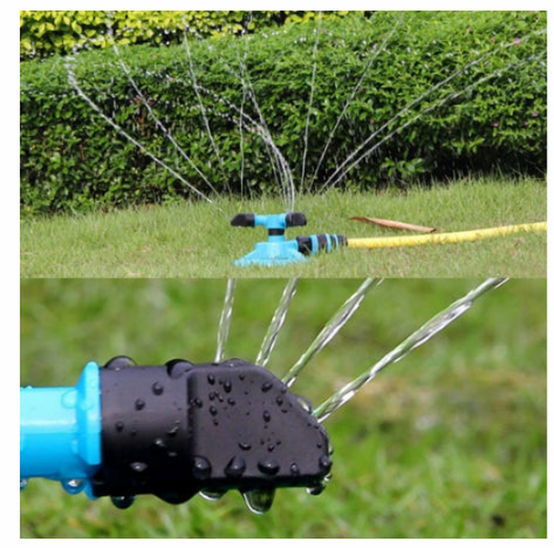 Garden Small Triple Rotary Lawn Sprinkler Automatic - Minihomy