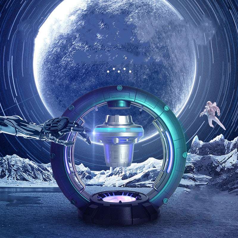 Magnetic Levitation Spacecraft UFO With Magnetic Levitation Function Bluetooth Speaker With Breathing Light - Minihomy