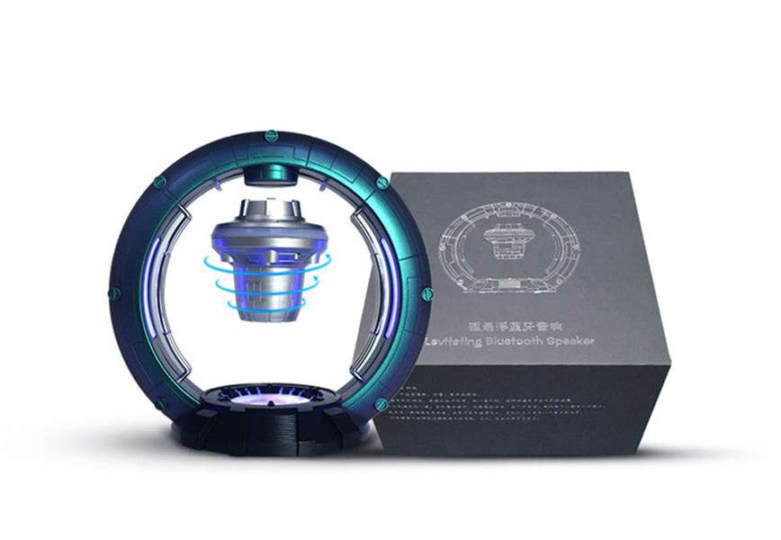 Magnetic Levitation Spacecraft UFO With Magnetic Levitation Function Bluetooth Speaker With Breathing Light - Minihomy