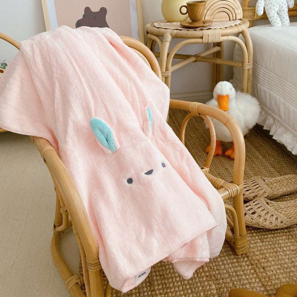 Children's Cartoon Bath Towel: Soft and Absorbent Microfiber - Minihomy