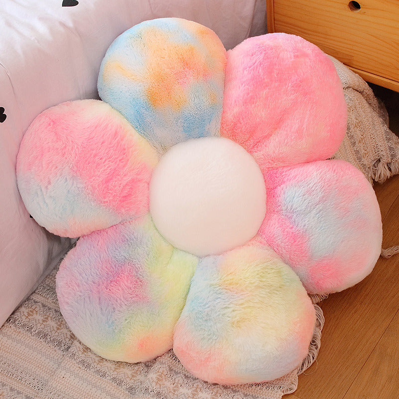 Color Flower Pillow Sun Flower Plush Cushion - Minihomy