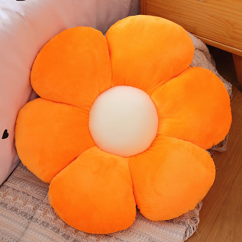 Color Flower Pillow Sun Flower Plush Cushion - Minihomy