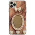 Marble Bowknot Rhinestone Mirror Phone Case - Minihomy