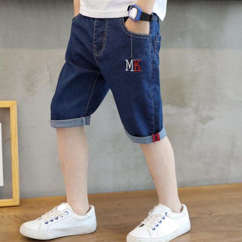 Children's Pants Boy Jeans Summer Casual Shorts - Minihomy