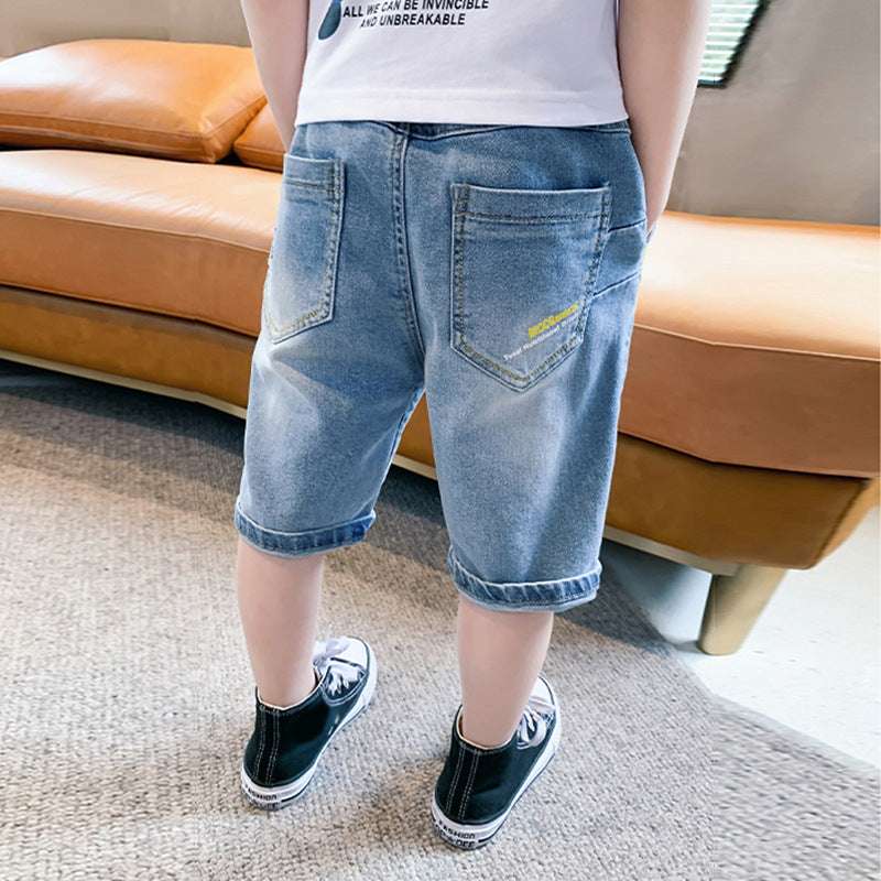 Children's Pants Boy Jeans Summer Casual Shorts - Minihomy