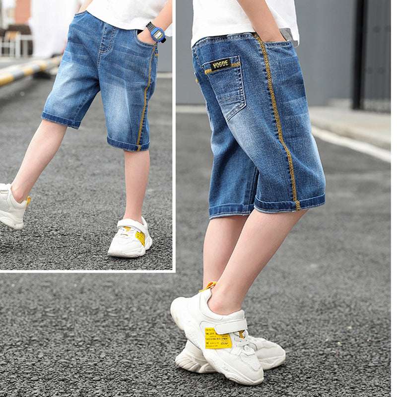 Children's Pants Boy Jeans Summer Casual Shorts - Minihomy