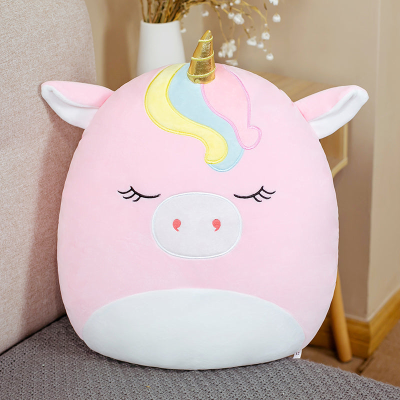 Cute Fat Fat Plush Toy Animal Doll Kawaii  Deer Pig Soft Pillow - Minihomy