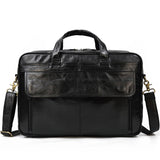 Leather Men's Briefcase Retro Business Handbag - Minihomy