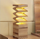 Creative solid wood table lamp - Minihomy