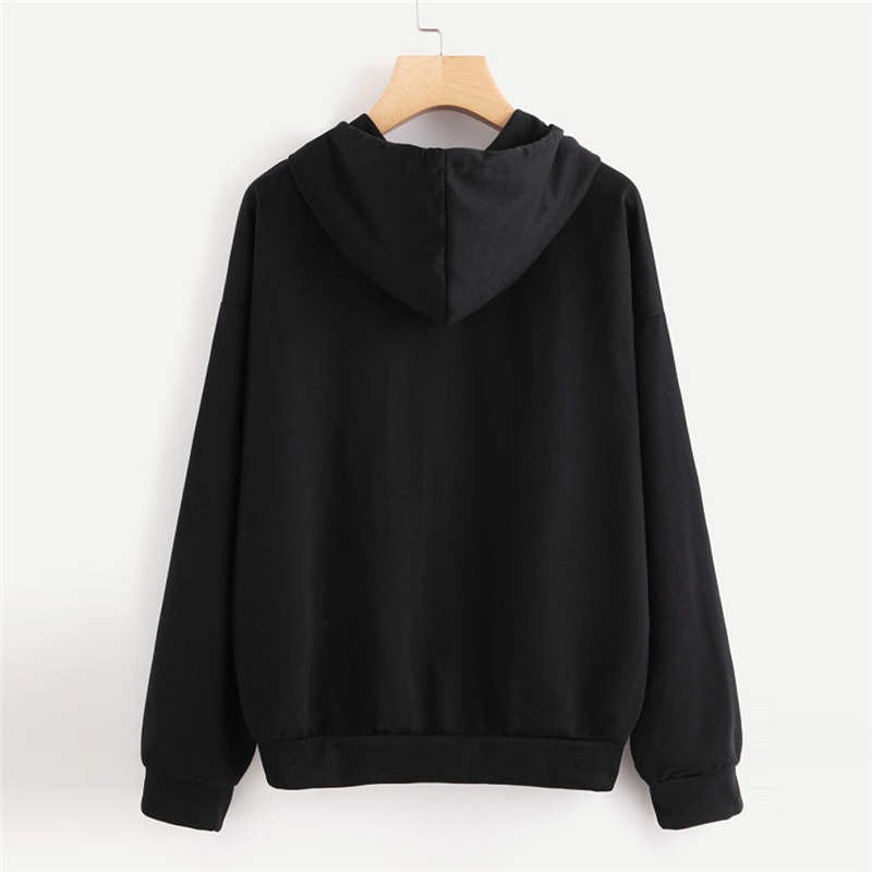 Hooded Casual Ladies Loose Sweatshirts - Minihomy