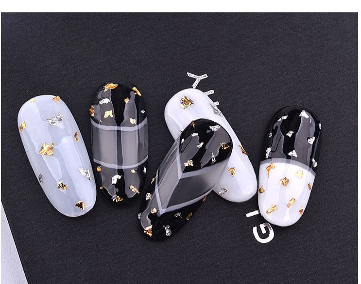 Nail tin foil fragment nail jewelry - Minihomy