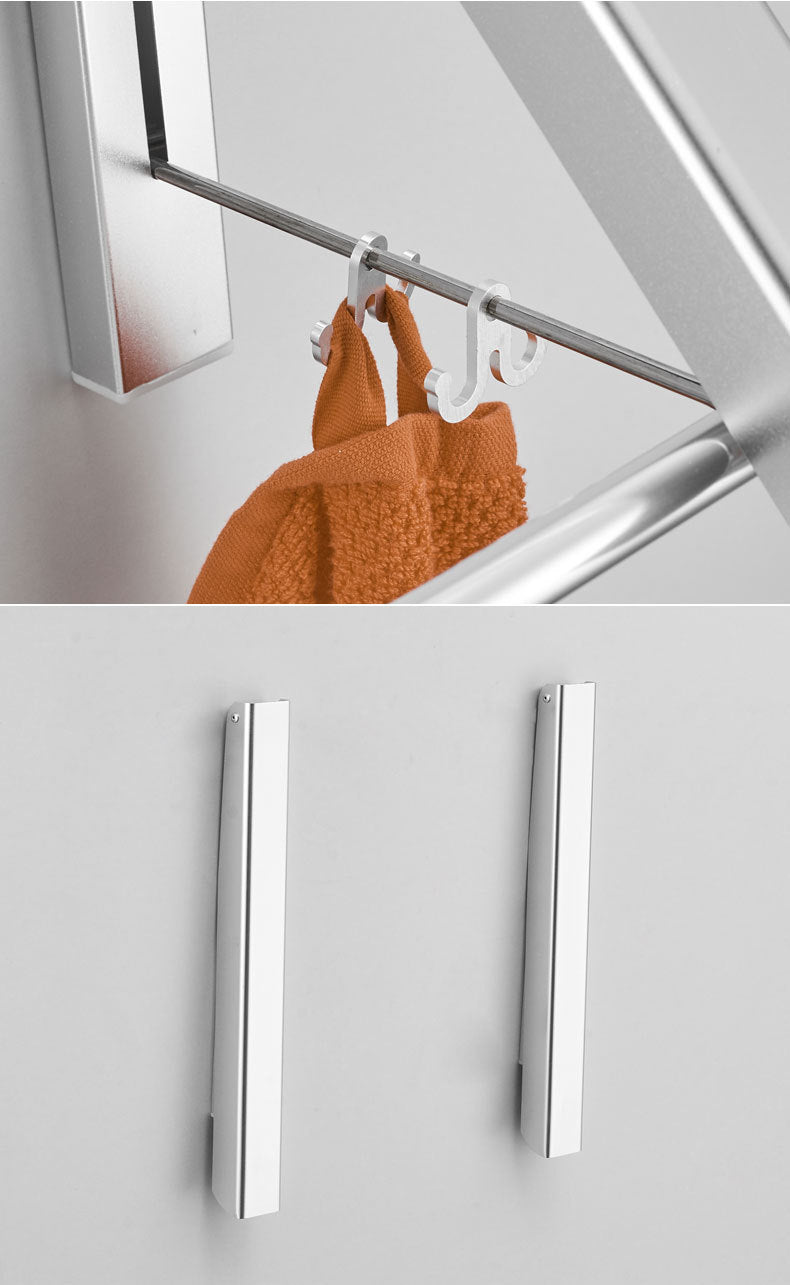 Invisible Folding Retractable Wall Hanger for Waterproof Hanging Underwear Coat - Minihomy