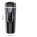 Portable Car Bottle Smart Touch Digital Display Insulated Cup Home Traveling Heating Cup Water Bottle - Minihomy