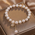 Natural Freshwater Pearl Bracelet Light Luxury Four-leaf Clover Simple Hand Jewelry - Minihomy