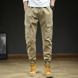 Men's Multi-pocket Ankle-tied Casual Working Pants - Minihomy