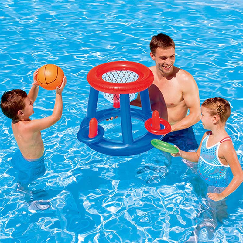 Outdoor Swimming Pool Accessories Inflatable Ring Throwing Ferrule Game Set Water Toy - Minihomy