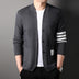 Men's Long-sleeved V-neck Slim-fit Cardigan Coat - Minihomy