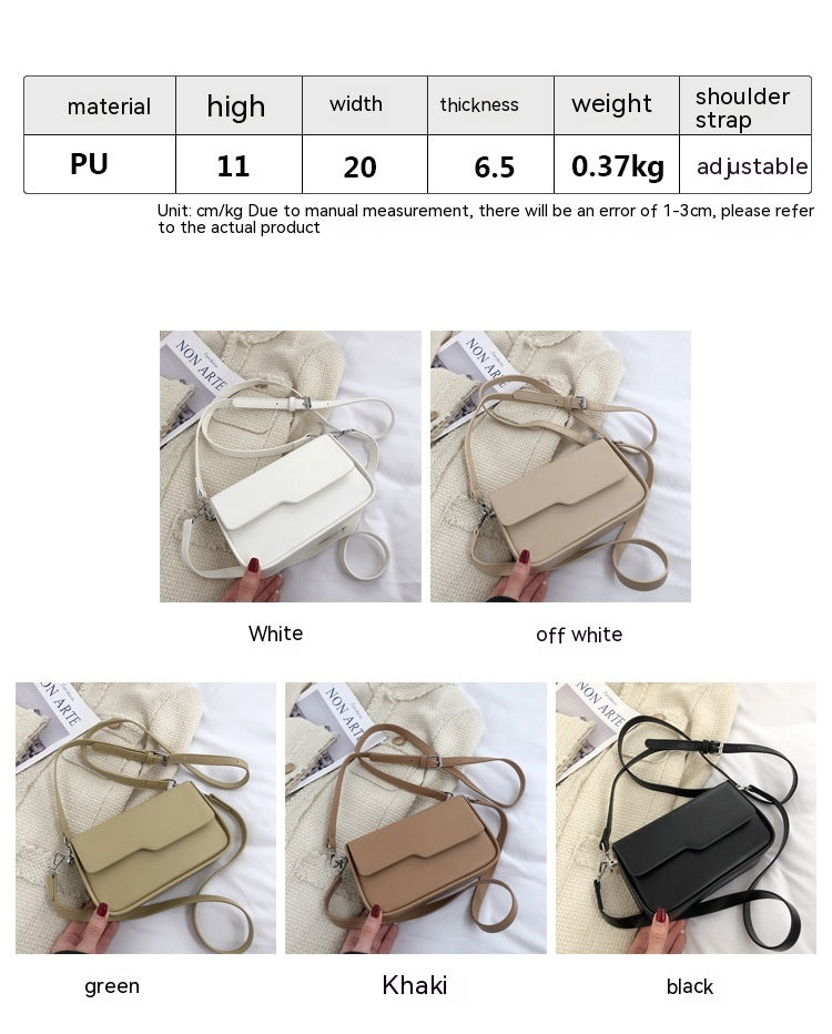 Niche Baguette Bag - Korean Style Simple Underarm Shoulder Bag - Minihomy